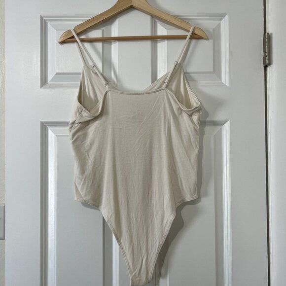 NWOT | a new day | Cream Cross Front Bodysuit | Size XL - Picture 2 of 3